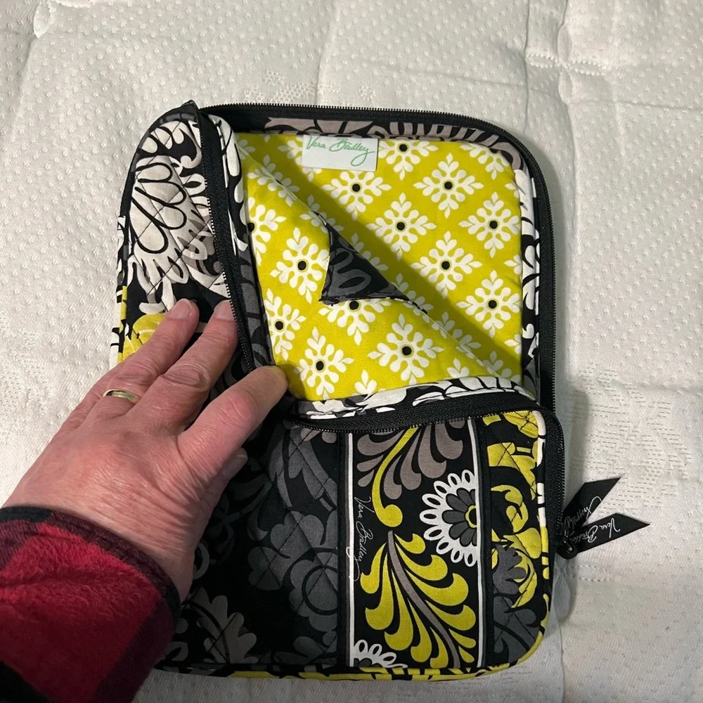 **FINAL REDUCTION** Vera Bradley Black and Yellow Floral Tablet Case